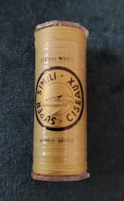 Bobine fil coton super simili ciseaux Wallaer frères Lille vert clair - Photo 1/3