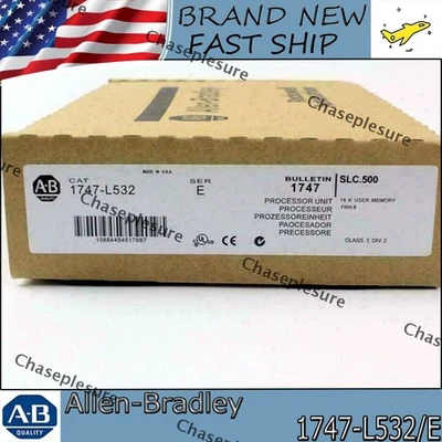 New Factory Sealed AB 1747-L532 /E SLC 500 SLC 5/03 CPU Processor Unit 1747L532 - Image 1 of 4