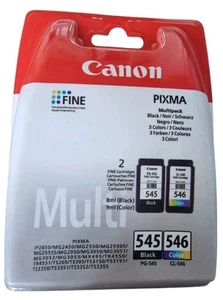 🔥Original Canon TINTE PATRONEN PG-545 CL-546 PIXMA MG2550 MG2555 MX494 MX495🔥 - Bild 1 von 6