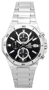 Casio Edifice Classic Standard Black Dial Quartz EFV-640D-1A 100M Men's Watch - Picture 1 of 4