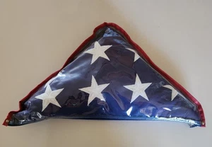 US-amerikanische Flagge Militär gefaltet Beerdigung Zeremonie Sarg Bestattung Kriegsveteran - Bild 1 von 4