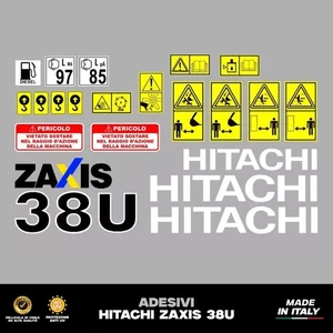 Hitachi Zaxis 38U adesivi decalcomanie adesive trattore escavatore - Bild 1 von 2