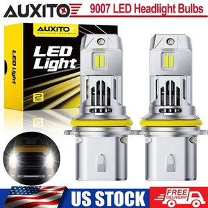 9007 HB5 LED Headlight Bulbs Kit 6500K White High Low Beam Light Super Bright M6 - Picture 1 of 10