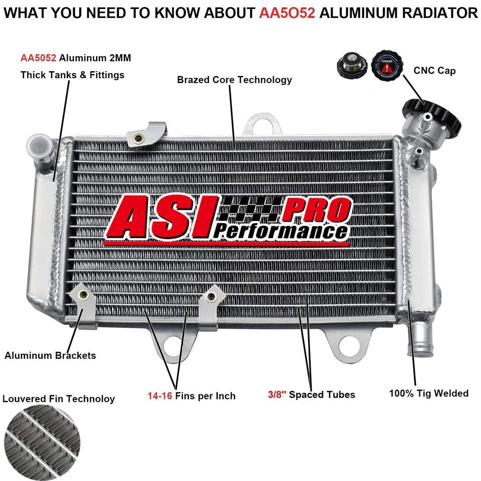 Aluminum Radiator FITS 2004-14 Yamaha XT660R XT660X 660R XT 660X # 5VKE24612900 Foto 1 de 4