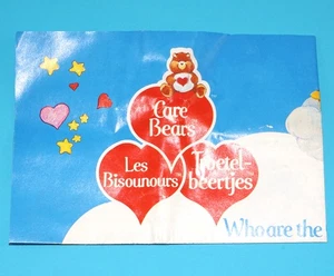CARE BEARS TROETELBEERTJES BISOUNOURS PROMO FOLDOUT POSTER 1980s CLIPPER BENE... - Picture 1 of 3