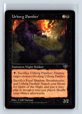 (3x) URBORG PANTHER – MTG Magic the Gathering Card – Mirage – Common - Image 1 of 4