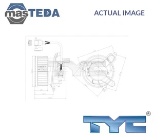 505-0002 INTERIOR BLOWER FAN MOTOR LHD ONLY TYC FOR PEUGEOT 306,PARTNER - Picture 1 of 5