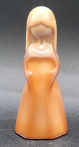 Mosser Glass Jenny Doll Vi Hunter Chocolate Brown 1982 4.25” Figure - Picture 1 of 6