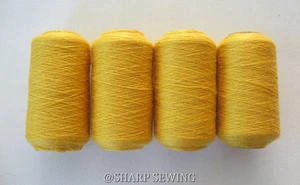 GOLD #714  SPUN POLYESTER SERGER & QUILTING THREAD 4 TUBES 1000 YDS. EACH - Picture 1 of 1