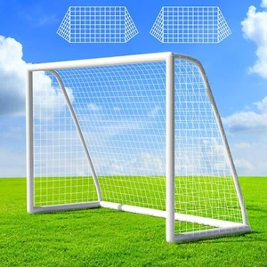 Soccer Goal Set 10x6.5ft for Backyard w/Weatherproof UPVC Frame,2xFootball Net - Picture 1 of 9