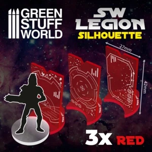 SW Legion Silhouette - Red - board games Diorama Miniatures - Picture 1 of 1