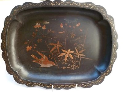 Fine Antique Japanese Lacquer Tray - Image 1 of 4
