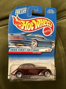 Hot Wheels 1999 Prime Edizioni #1 di 26 Auto 1936 Cord Collector #649 Borgogna - Foto 1 di 5