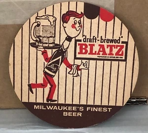 Beer Drink Coaster Vintage Original Blatz Milwaukee's Finest Pub Bar Restaurant - Picture 1 of 4