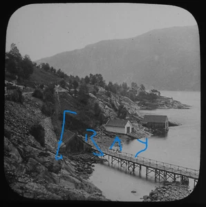 Foto VAXDAL / VAKSDAL NORWEGEN Zauberlaternendia um 1900 ALT / FRÜH ANTIK - Bild 1 von 5