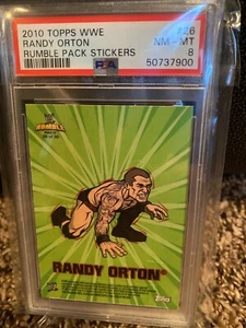 Randy Orton 2010 Topps WWE Rumble Pack #26 PSA 8 POP 1 The Viper - Picture 1 of 5