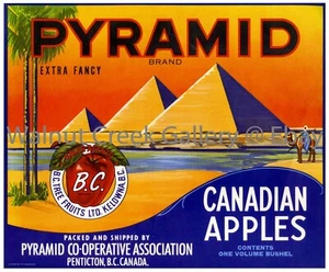 Canadian Crate Label Fine Art Print, Apples, approx 10.8"x 13" 13062 - Picture 1 of 1