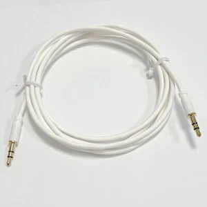0,6 m AUX Audio Kabel 3,5mm Stecker Klinken Stereo Auto Handy Mini Klinke weiss - Zdjęcie 1 z 3