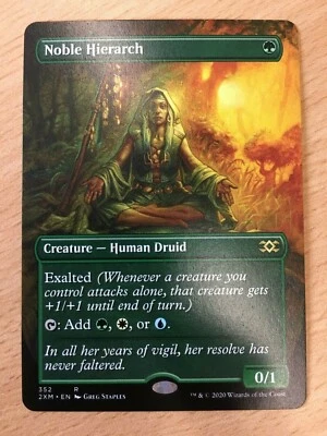 BORDERLESS Noble Hierarch - Double Masters (Magic/MTG) Near Mint - Image 1 of 2
