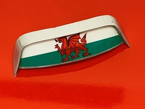 LAMBRETTA SX LI3 LI4 AND JET USED WELSH DRAGON REAR FRAME BADGE AND SURROUND - Picture 1 of 6
