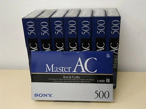 Lote de 8 cintas de casete de video Sony Master AC L-500 Beta β L-500MAC hechas en Japón - Imagen 1 de 4