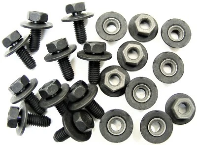 Pernos y tuercas de cuerpo CHRYSLER - M6-1,0 x 16 mm de largo - 10 mm hexagonal - 20 piezas (10ea)- #376 Foto 1 de 4