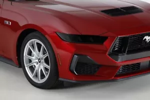 Fits 24-25 Ford Mustang GTS Smoke Acrylic Headlight Covers 2pc Set NEW GT9901S - Picture 1 of 3