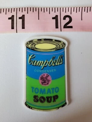 Carrete de insignia WARHOL SOUP CAN, maestro, enfermera, insignia de identificación, genial, sopa Campbell Foto 1 de 2