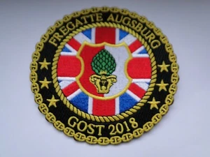 Parche fragata Bundesmarine Augsburg F213 Ghost 2018 aprox 10 cm - Imagen 1 de 1