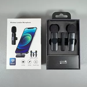 Microfoni Wireless Lavalier Doppio per Dispositivi iPhone/iPad | Microfono da bavero a clip - Foto 1 di 11