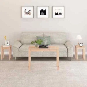 vidaXL Nesting Tables 3 pcs Solid Wood Pine 2BB - Picture 1 of 10