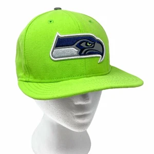 Seattle Seahawks Mütze 39Thirty Größe New Era limettengrün NFL Größe 7 - Bild 1 von 4