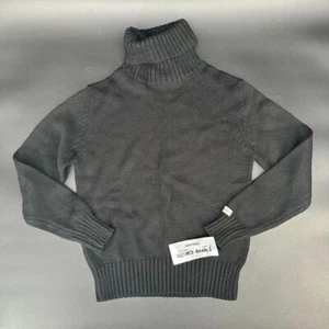 NWT Pierre Cardin Wool Knitted Black Sweater Turtle Women Medium - Picture 1 of 8