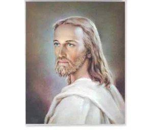 Kopf Christi Rahmendruck katholische Wanddeko 8 x 10 - Bild 1 von 1