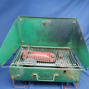 Estufa de campamento de gas de dos quemadores Coleman 425C de colección - Imagen 1 de 13