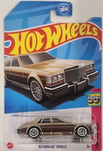 2023 Hot Wheels '82 Cadillac Seville 75/250 HW: The '80s 7/10 Metallic Gold - Picture 1 of 6
