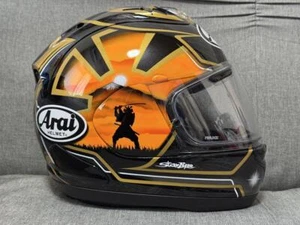Arai Starline Helmet L Sunset Silhouette Black Orange Full Face Racing Japan - Bild 1 von 13