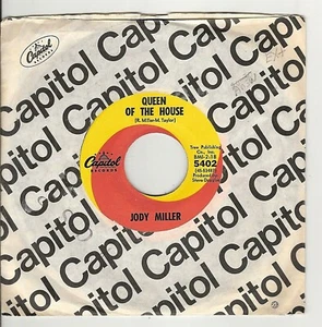 45RPM, JODY MILLER ' QUEEN OF THE HOUSE ' (ANSWER) EXC+ ' COUNTRY - Imagen 1 de 2