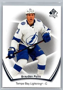 2021-22 SP Authentic #17 Brayden Point Tampa Bay Lightning - Picture 1 of 2