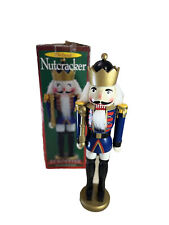 Nutcracker 15" Euro Style Deluxe Collection 1997 Wood Hand Painted with Orig Box