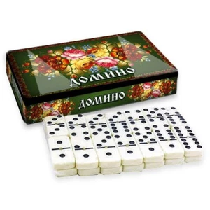 Dominospiel 28 Dominosteine Domino Spiel in der Box 19 X 11,5 cm Игра Домино - Bild 1 von 1