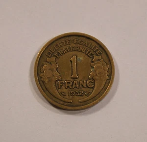 1 Franc France France 1932 Commerce Industry Coin - Picture 1 of 2