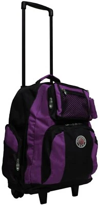 Рюкзак на колесиках Transworld Roll-Away 22-дюймовый Deluxe (черный/фиолетовый) - Изображение 1 из 3