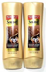 2 bottiglie morbide professionali balsamo riparazione danni infuso olio di cocco - Foto 1 di 1