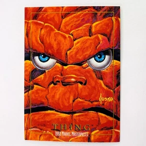 Marvel SkyBox Masterpieces 1992 Thing Super Hero Card 91 MCU Fantastic Four - Picture 1 of 2