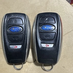LOT OF 2 OEM SUBARU SMART KEY FOB LOT KEYLESS ENTRY FOB 4 buttons Worn - Picture 1 of 1