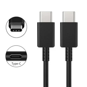 USB-C auf USB-C / 50 cm kurz Ladekabel Datenkabel Schwarz - Bild 1 von 6