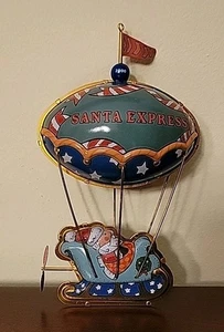 Decorazione natalizia vintage Hallmark Keepsake Babbo Natale Express "Merry Ballooning" - Foto 1 di 10