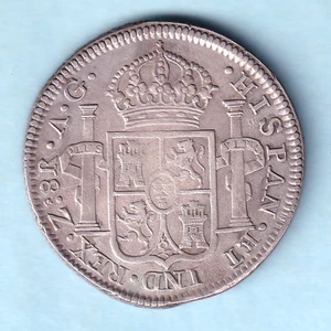 Mexico. 1820-ZsAG 8 Reales.. aEF - Trace Lustre - Picture 1 of 2