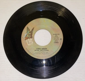 CARLY SIMON PERSONNE NE FAIT MIEUX / APRÈS LA TEMPÊTE vintage vintage 45 RECORD - Photo 1/2